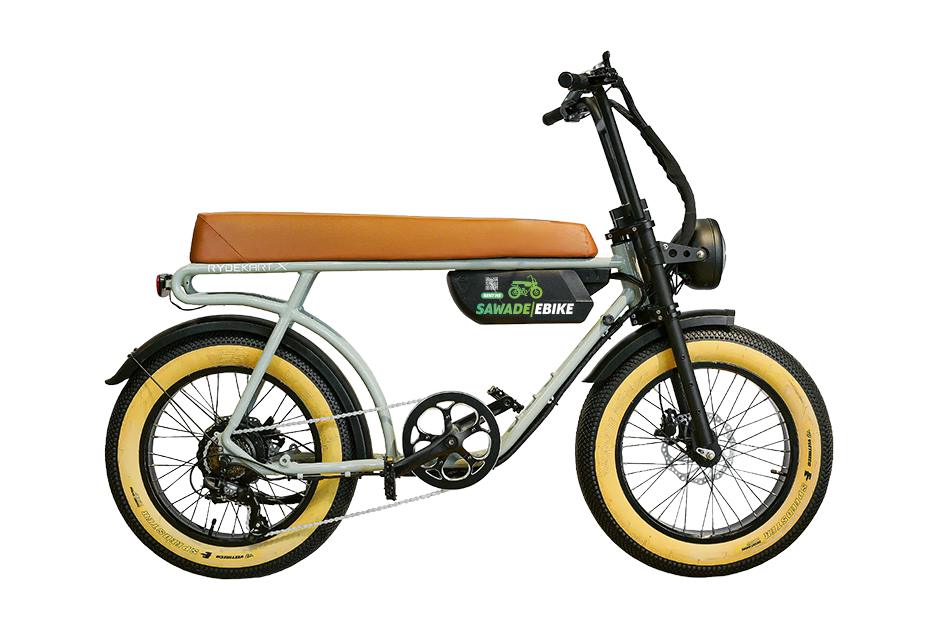 SAWADEEBIKE Earl Grey electric bicycle rental Phuket – stylish and eco-friendly e-bike, book online today